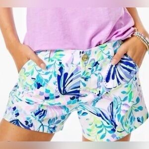 Lilly Pulitzer Callahan Stretch Short in Resort White Shell Beach Women's 16